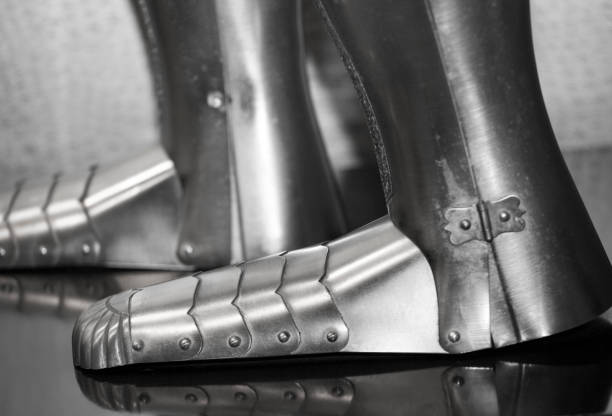 old knife steel shoes background