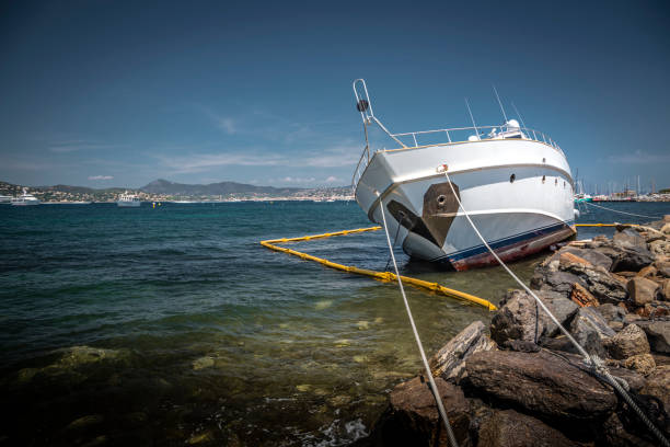 istock A moored yacht waiting for maintenance 1187820530