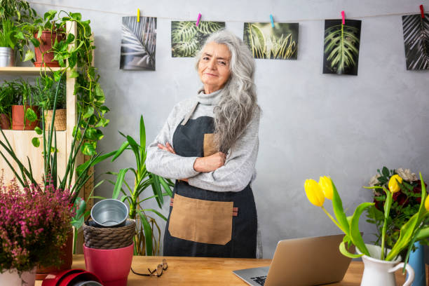 istock Senior woman like her plants 1187822725