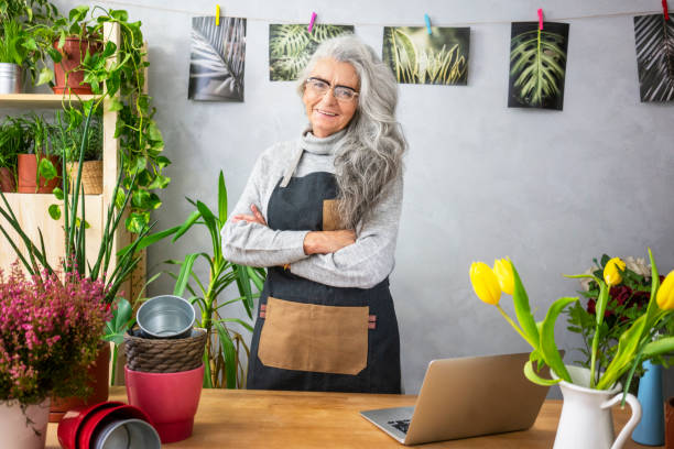 istock Senior woman like her plants 1187823496