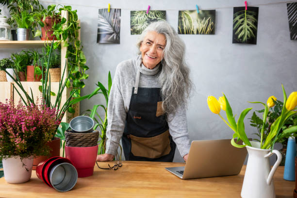 istock Senior woman like her plants 1187823549