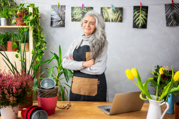 istock Senior woman like her plants 1187823583