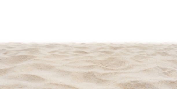 istock Beautiful beach texture di-cut on white background. 1187825255