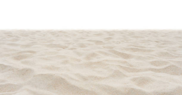 istock Beautiful beach texture di-cut on white background. 1187825307