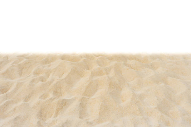 istock Beautiful beach texture di-cut on white background. 1187825361