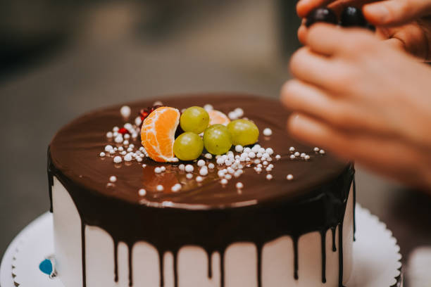 istock Close-up image of delicious cake decoration. 1187838391