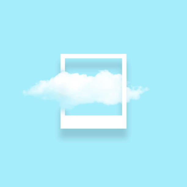 istock White cloud in snapshot frame illustration 1187839063