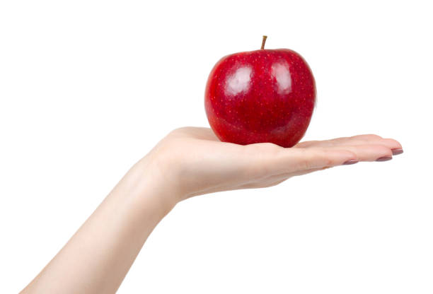 istock Red ripe apple, healthy fruit. Fresh healthy snack. 1187840480