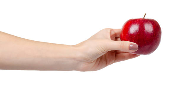 istock Red ripe apple, healthy fruit. Fresh healthy snack. 1187840485