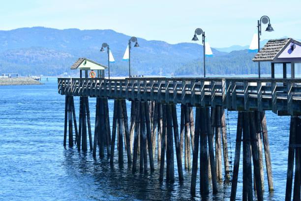 istock Boardwalk Pier in the Harbour at Discovery Passage Campbell River British Columbia Canada 1187844290