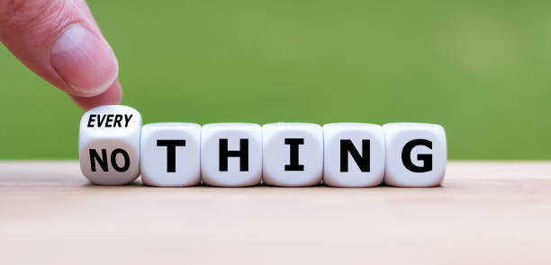 istock Hand turns a dice and changes the word 