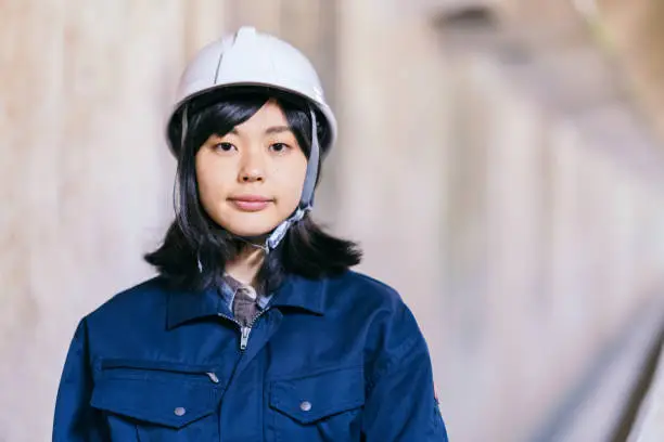 Photo of Portrait of female manual worker