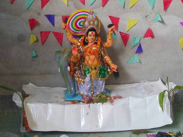 biswakarma puja - a hindu indian festival - swayambhunath imagens e fotografias de stock