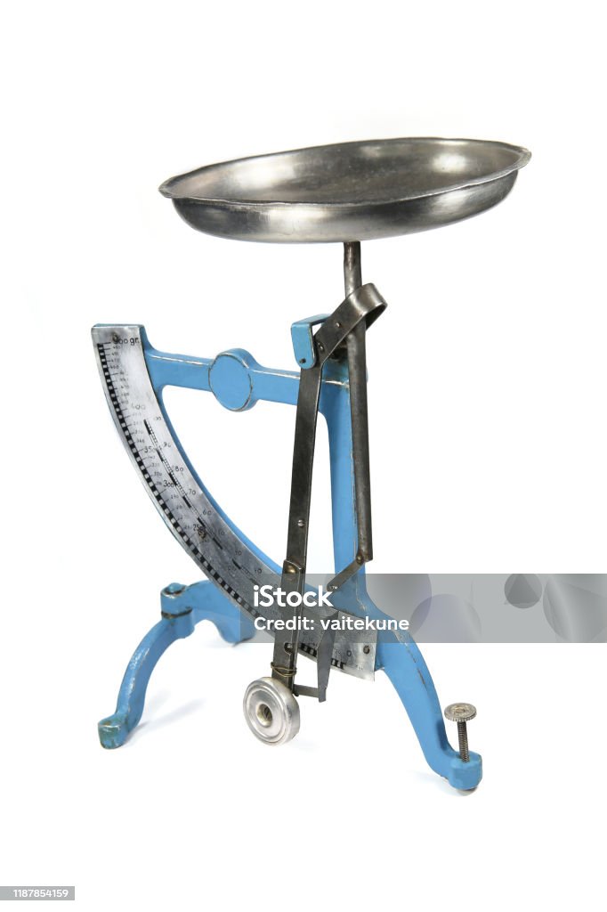 Vintage Postal Pendulum Scales For Weighing Letters Isolated On White  Background Stock Photo - Download Image Now - iStock