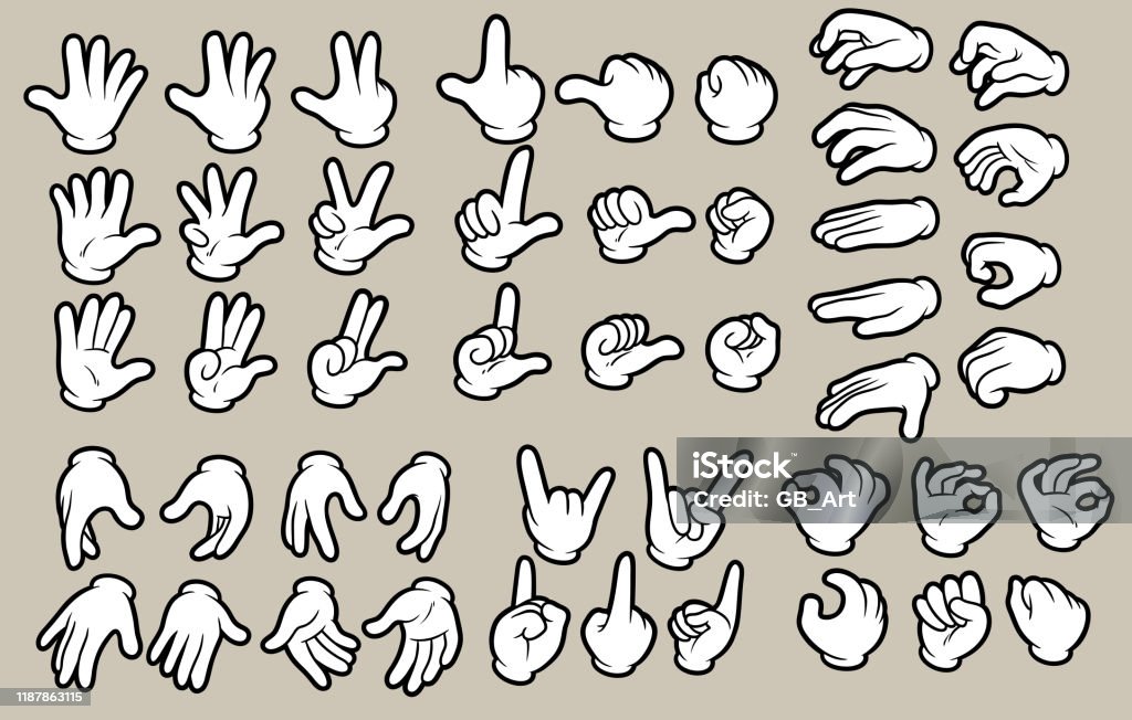 Ilustración de Dibujos Animados Manos Humanas Blancas En Guantes Juego De Gestos y más Vectores Libres de Derechos de Mano - iStock Ilustración de Dibujos Animados Manos Humanas Blancas En Guantes Juego De Gestos y más Vectores Libres de Derechos de Mano - iStock