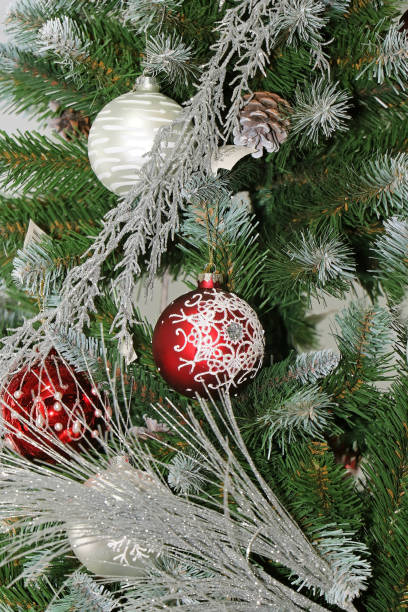 istock Festive Christmas tree ornaments 1187869216