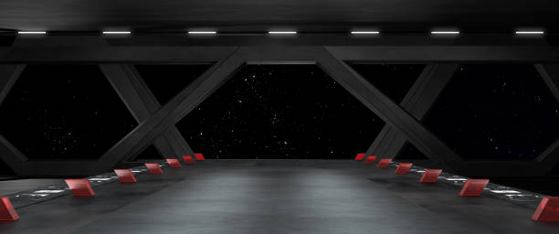 istock Space environment, ready for comp of your characters.3D rendering 1187874081