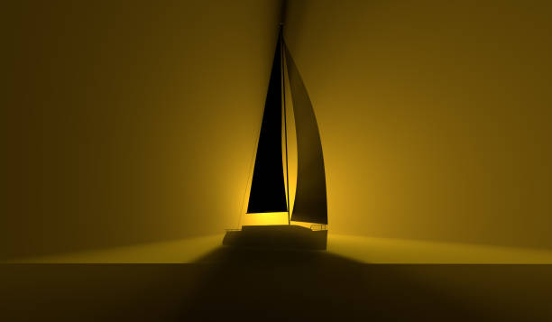 Yacht on The Sea