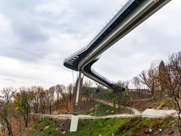 istock View of the bridge from bottom to top. 1187884686