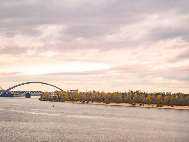 istock Dnieper River on an autumn cloudy day in Kiev. 1187884835
