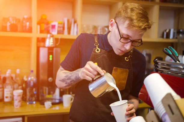 Coffee extraction from professional coffee machine