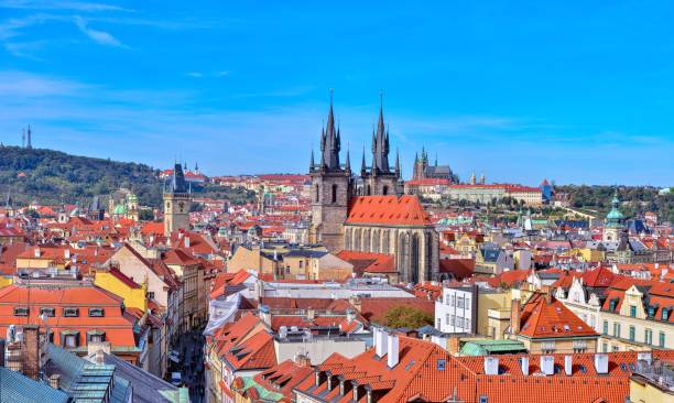 istock Prague taken from The Powder Tower 1187886678