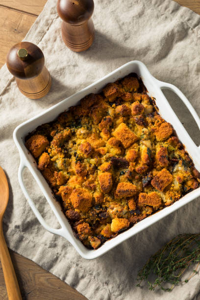 istock Homemade Thanksgiving Oyster Cornbread Stuffing 1187888016