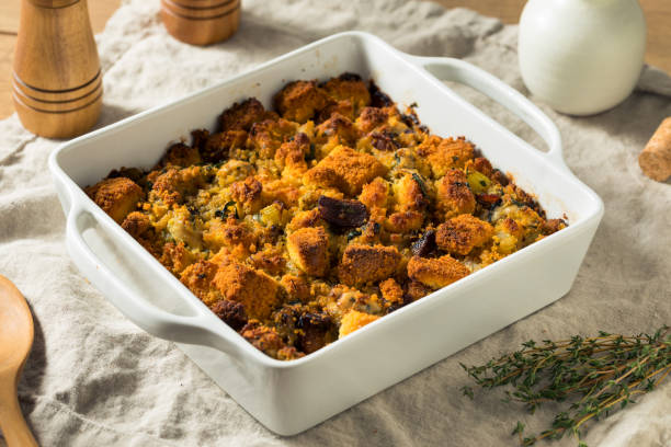 istock Homemade Thanksgiving Oyster Cornbread Stuffing 1187888100