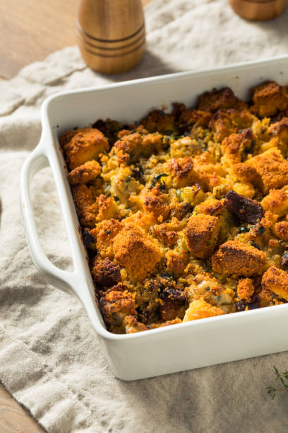 istock Homemade Thanksgiving Oyster Cornbread Stuffing 1187888123