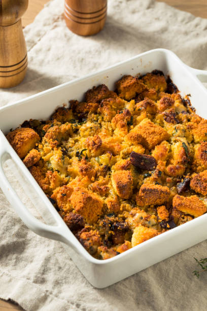 istock Homemade Thanksgiving Oyster Cornbread Stuffing 1187888782