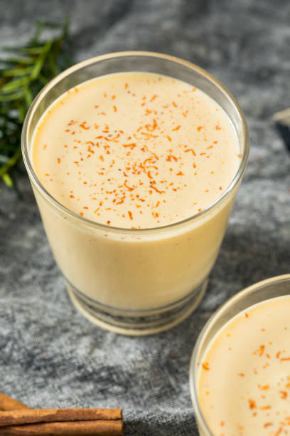 istock Homemade Eggnog in a Glass 1187889257