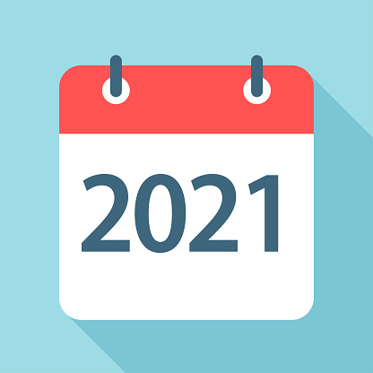 2021 Year Calendar Leaf Icon Vector Illustration Stock ...