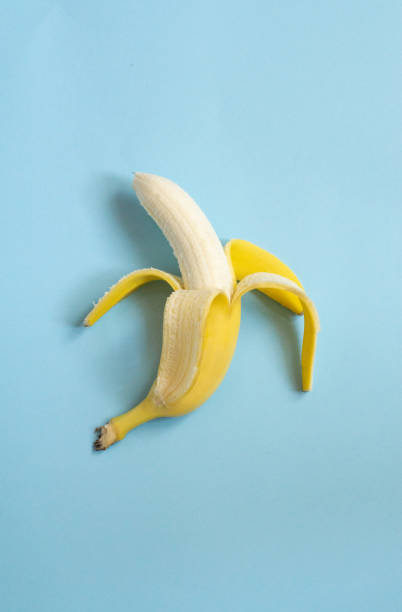 istock Banana isolated on blue background 1187905030