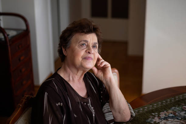 istock Senior woman contemplating 1187906821