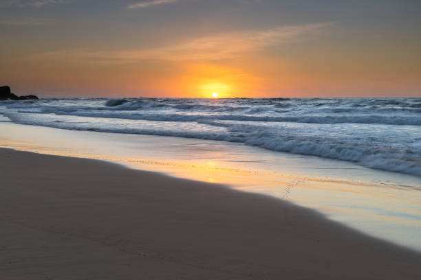 istock Soft High Cloud Beach Sunrise Seascape 1187909389