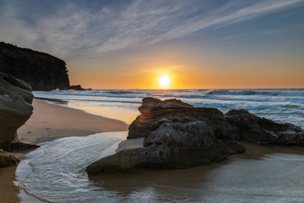 istock Clear Skies Beach Sunrise Seascape 1187910074