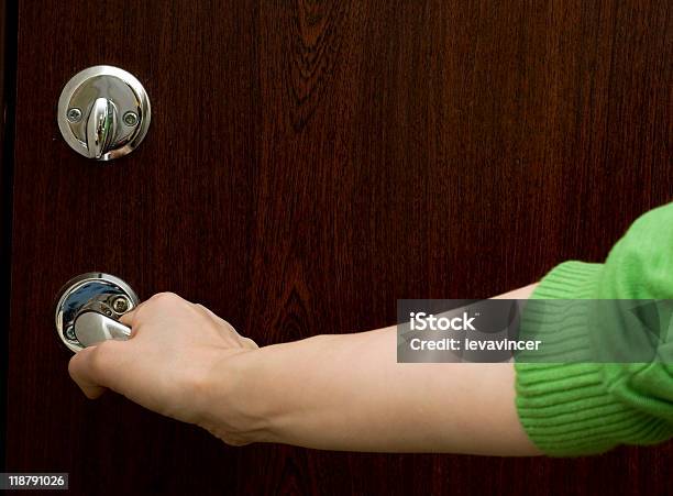 Door Stock Photo - Download Image Now - Accessibility, Apartment, Brown