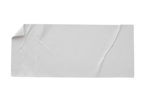 istock Paper sticker label isolated on white background 1187910827