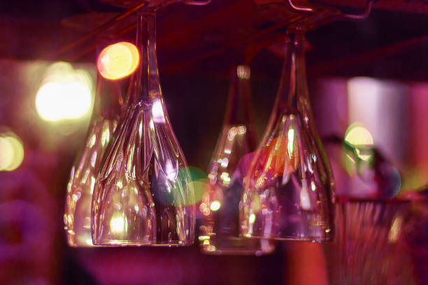 istock glasses bar counter .bokeh background interior. nightlife cocktail 1187923192
