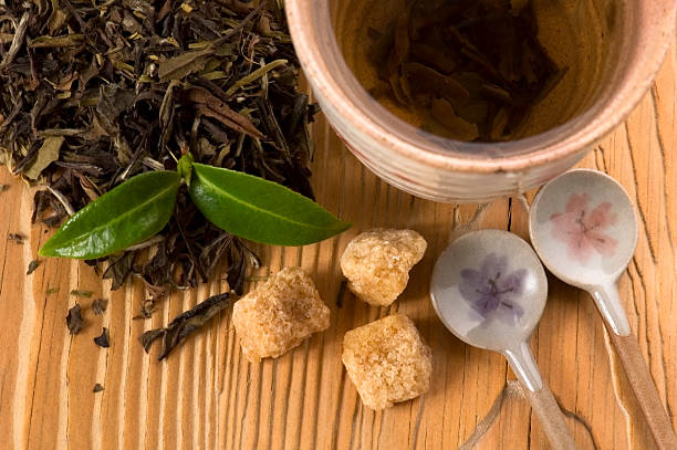 istock green tea with fresh branch 118792950