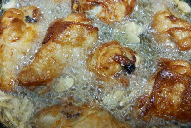 istock Delicious Deep Frying Chicken in A Pan 1187931639