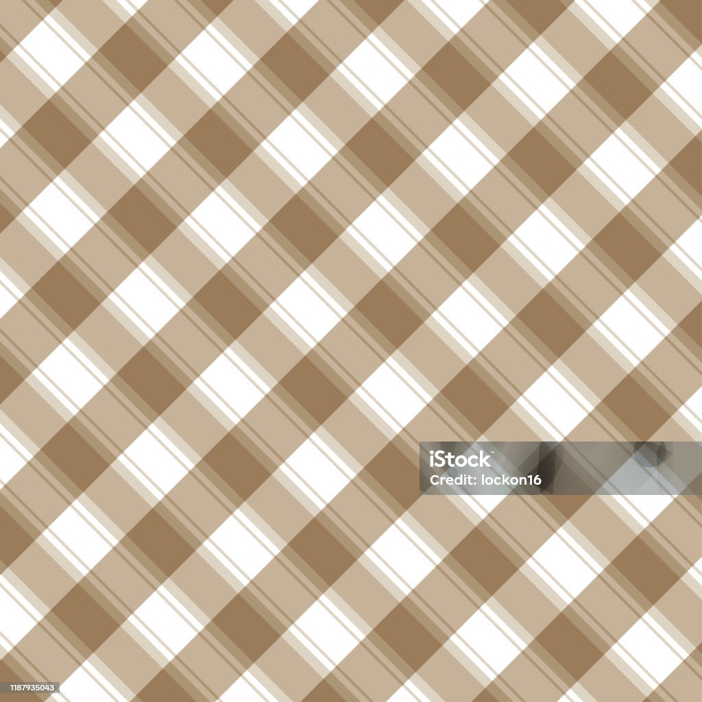 Brown Check Backround Checkered Brown And White Check Pattern Background Vector Illustration ...