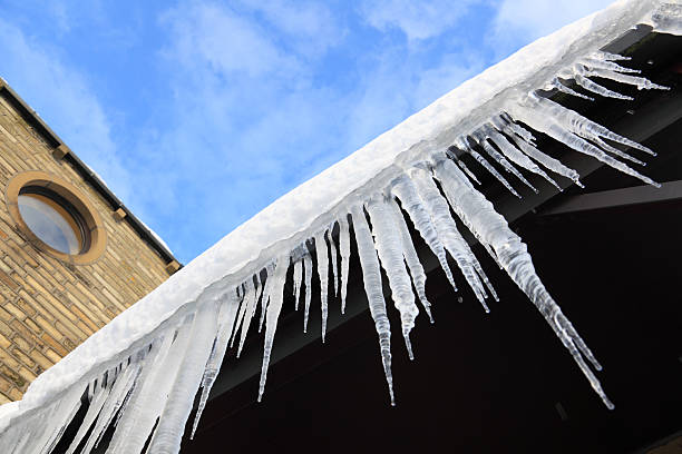 istock Icicles hanging from a porch 118794431