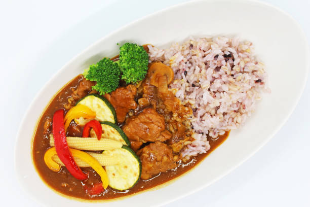istock Japanese curry with pork and vegetables. 1187945112