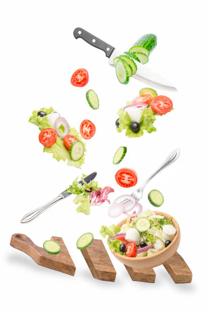 istock Vegetable salad with ingredients for cooking. 1187945187