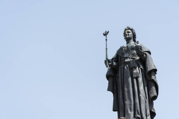istock Catherine the second (the great). Queen of Russia statue with copy space. 1187952148