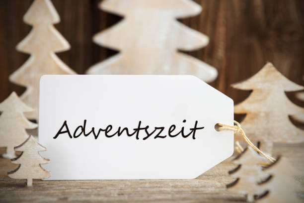 istock Christmas Tree, Label, Advent Time Means Advent Season 1187955147