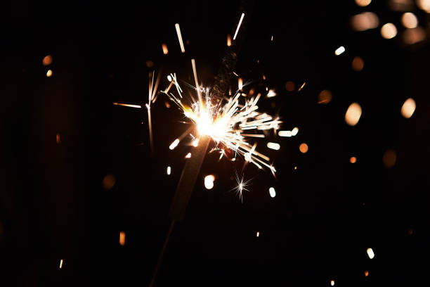 istock Sparkler. Holiday, sparks, fire 1187969156