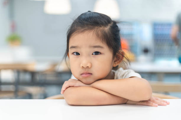 istock Cute little girl is thinking 1187974190