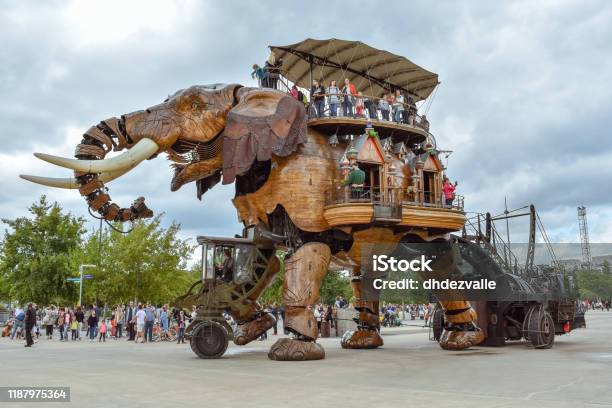 The Machines Of The Isle Of Nantes Is An Artistic Touristic And Cultural Project Based In Nantes France Summer Fun For Children And Adults Stock Photo - Download Image Now
